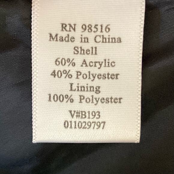 Coldwater Creek Red Black Tartan Plaid Tweed Blazer Size 6P Business Career - Picture 9 of 10